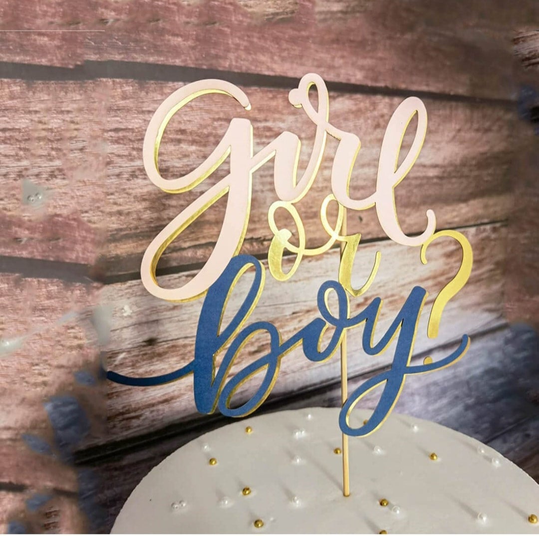 Gender Reveal Cake (Traditional or GF) | Cara Mia Baking Co.